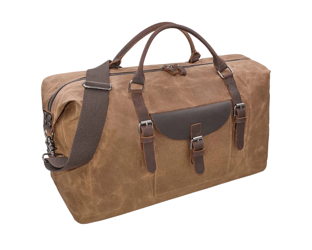 NEWHEY Oversized Waterproof Leather Travel Holdall Bag - Horizon Leathers