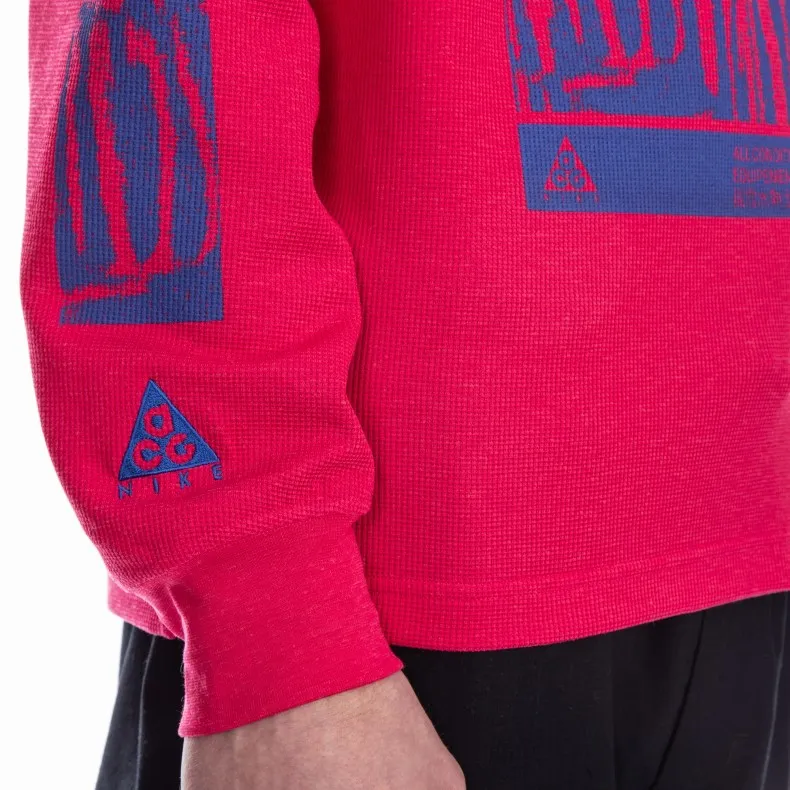 Nike ACG Long Sleeve Waffle Shirt (Rush Pink)