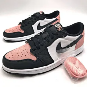 Nike Air Jordan 1 Low OG Bleached Coral 4-14 Black White...