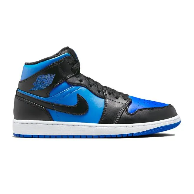 Nike Air Jordan 1 Mid (Black Royal Blue/ Black/ Royal Bl...