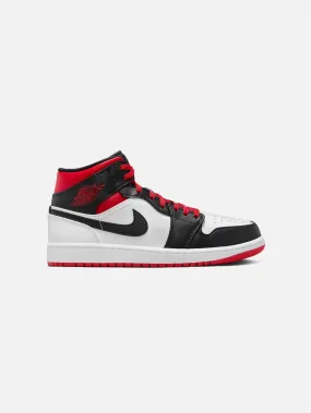 NIKE Air Jordan 1 Mid Black/Red/White