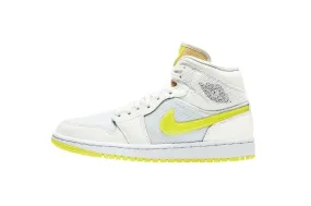 Nike Air Jordan 1 Mid SE White Voltage Yellow