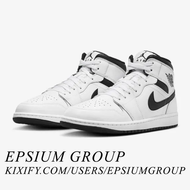 Nike Air Jordan 1 Mid (White Black/ White/ Black/ White/...