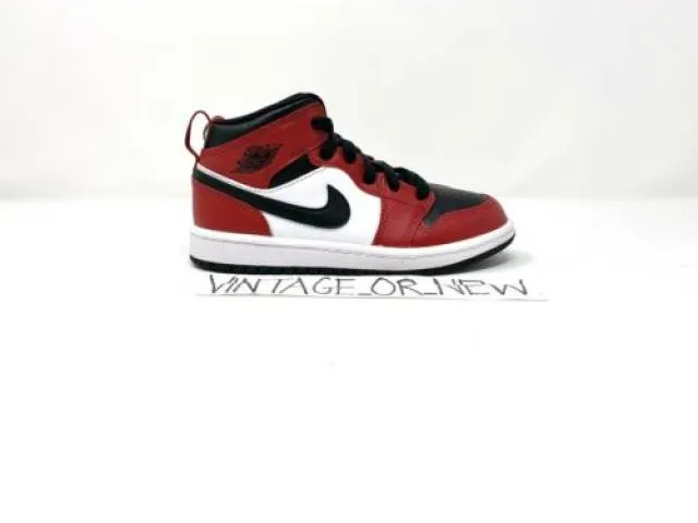 Nike Air Jordan I 1 Mid Chicago Black Toe 2020 PS Presch...