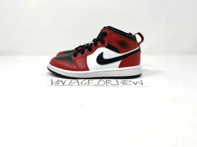 Nike Air Jordan I 1 Mid Chicago Black Toe 2020 PS Presch...