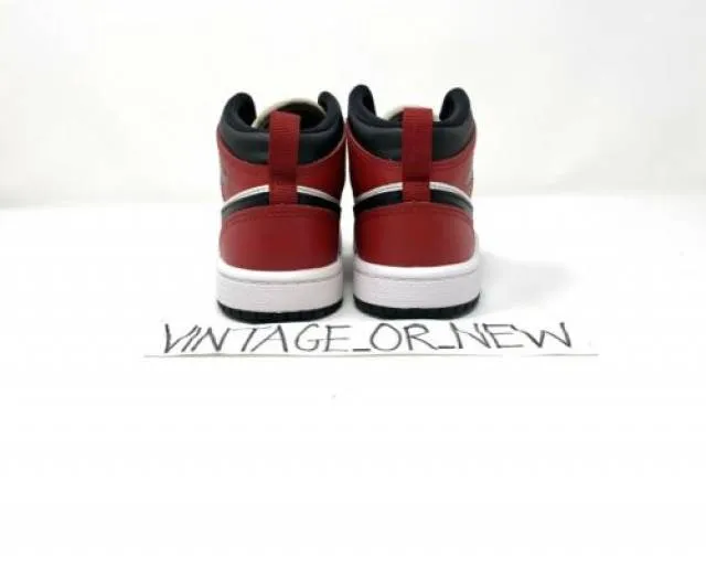 Nike Air Jordan I 1 Mid Chicago Black Toe 2020 PS Presch...