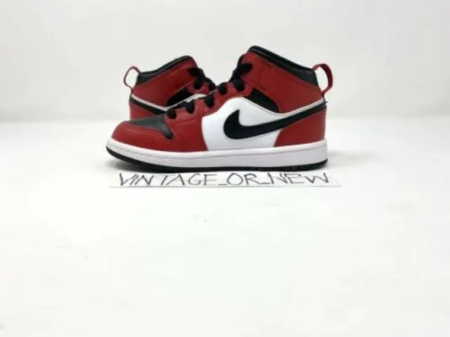 Nike Air Jordan I 1 Mid Chicago Black Toe 2020 PS Presch...