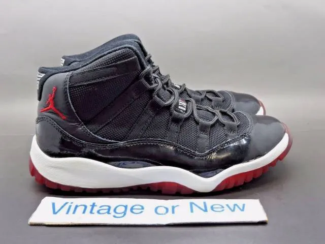 Nike Air Jordan XI 11 Bred Retro PS 2012 sz 2.5Y