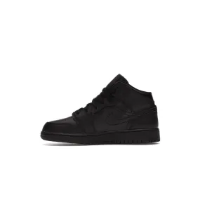 Nike - Baskets Air Jordan 1 Mid Gs - Noir - Junior