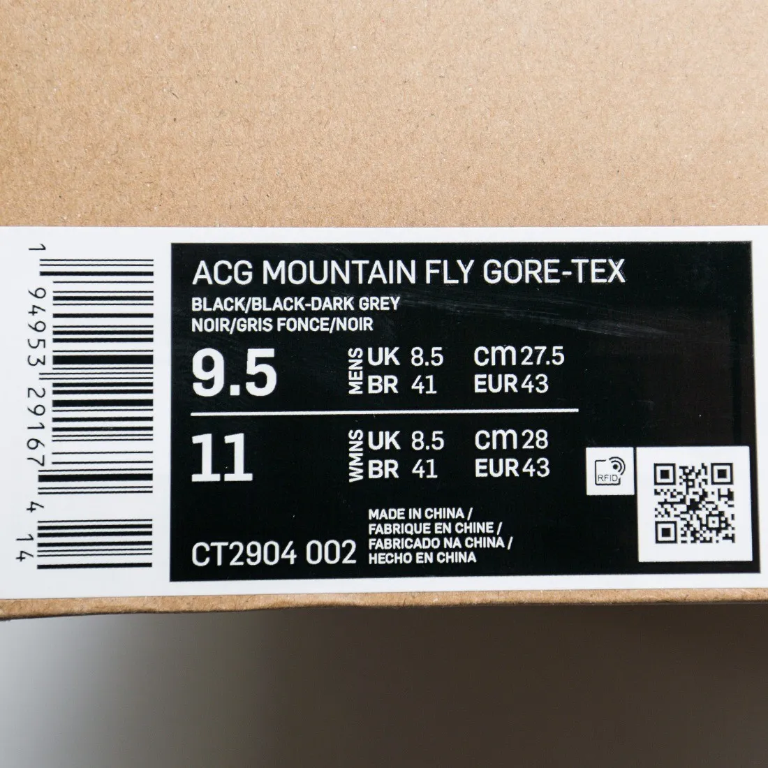 Nike Men Acg Mountain Fly Gore-Tex (black / black-dark grey)