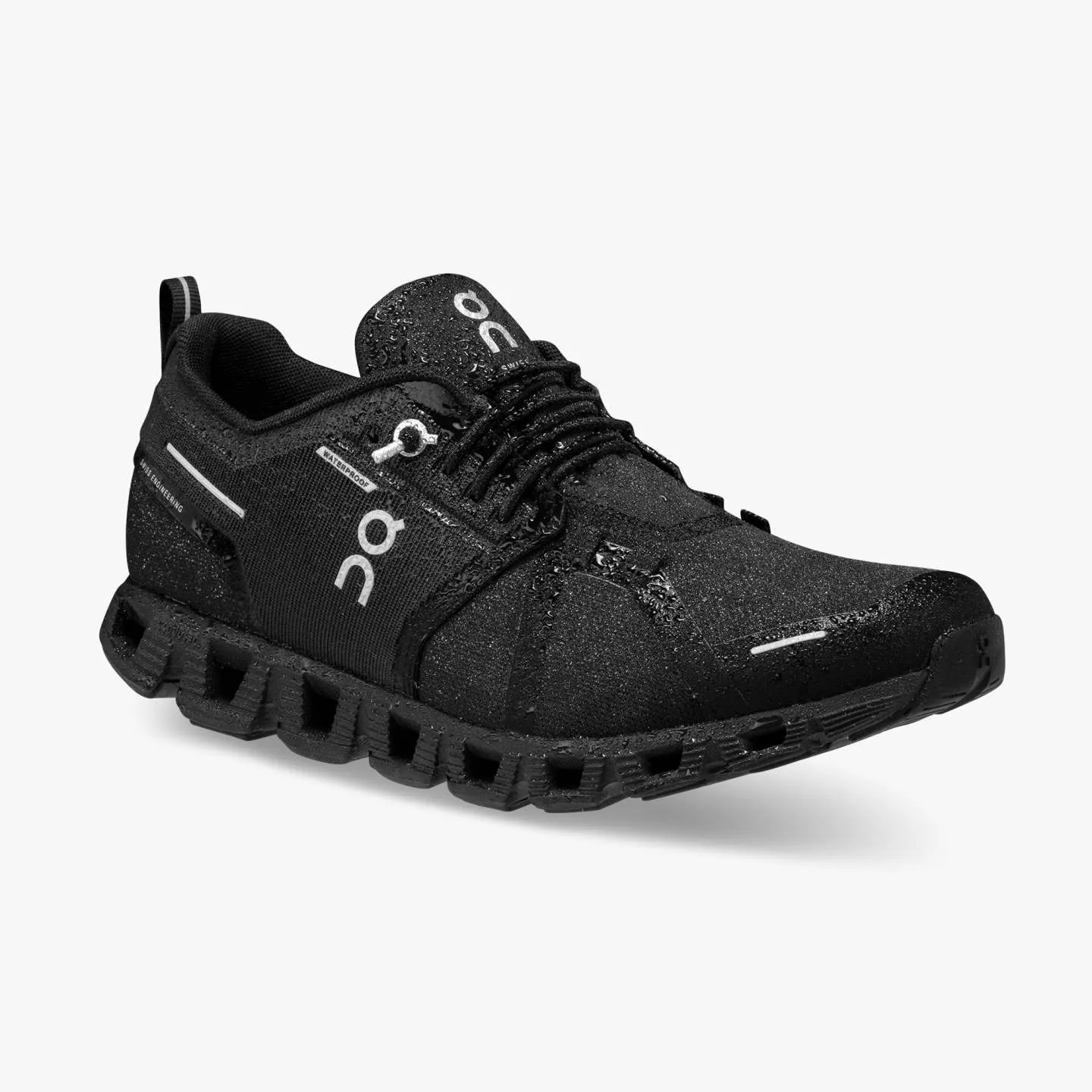 On Men's Cloud 5 Waterproof Running Shoes All Black