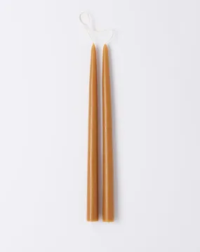 Pair of 12 Taper Candles in Miel