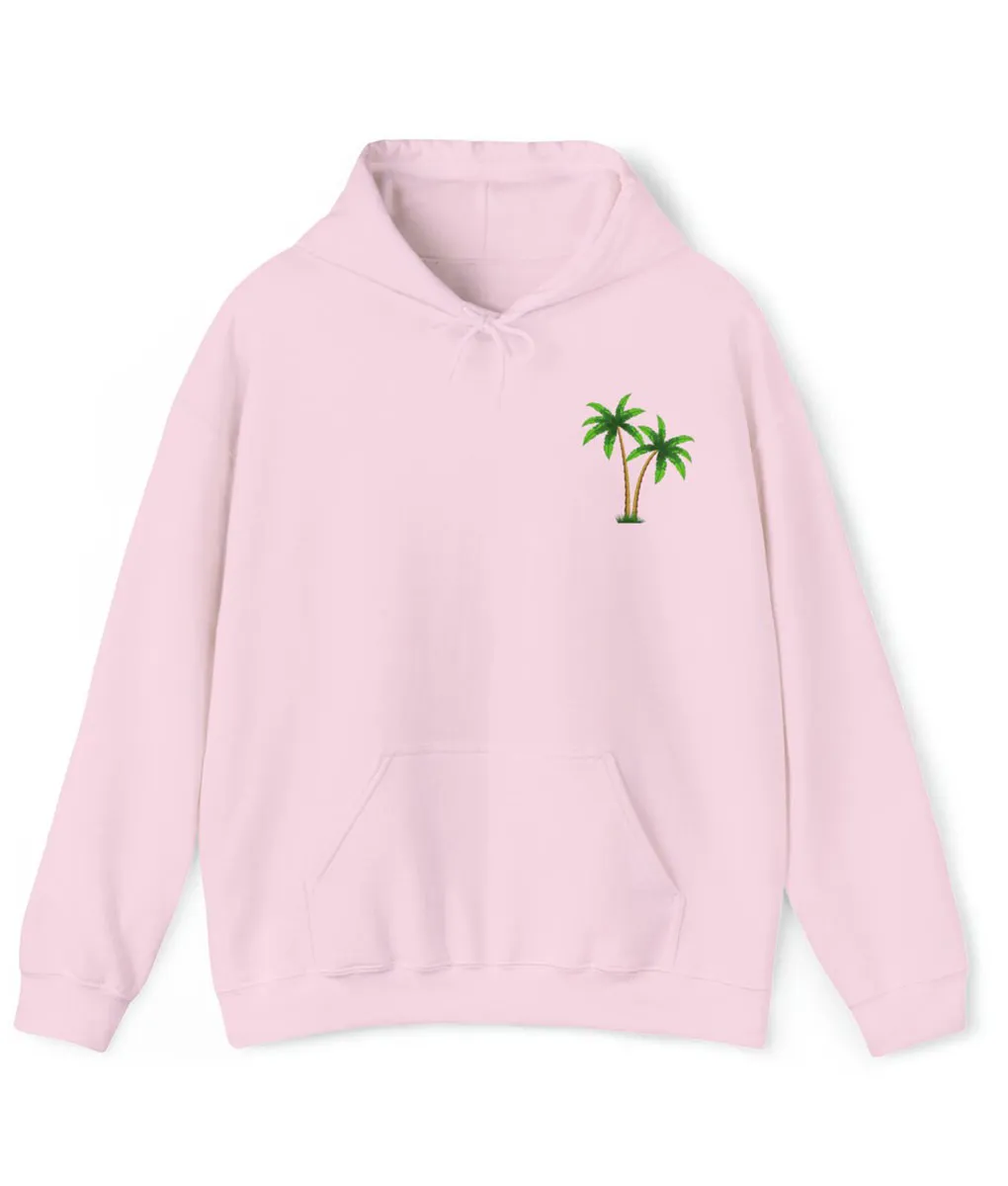 Palm Pink Pullover Hoodie | The Leather City