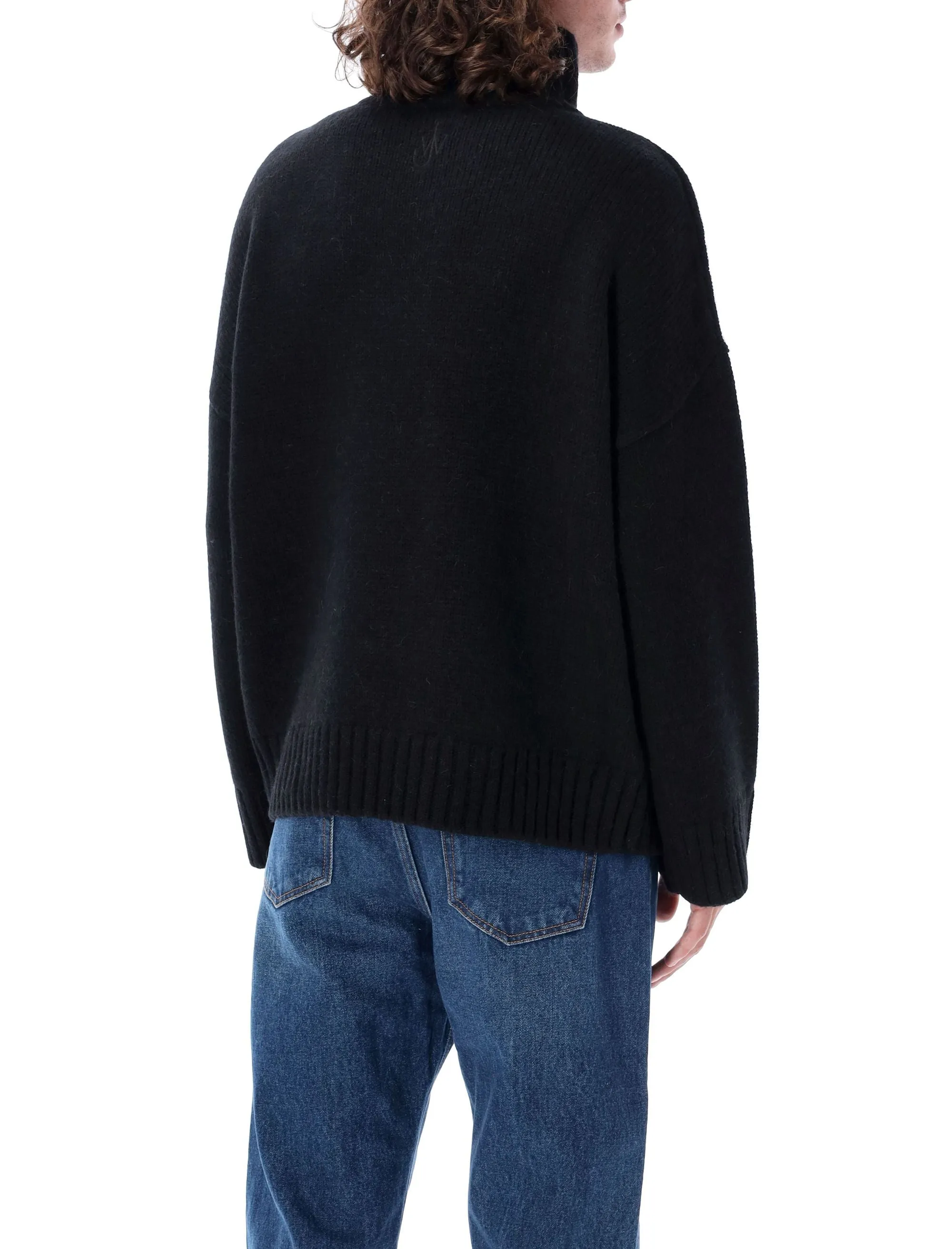 Patch Pocket Turtleneck Sweater