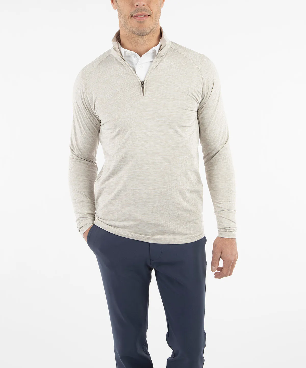 Performance Raglan Sleeve Quarter-Zip Athletic Pullover