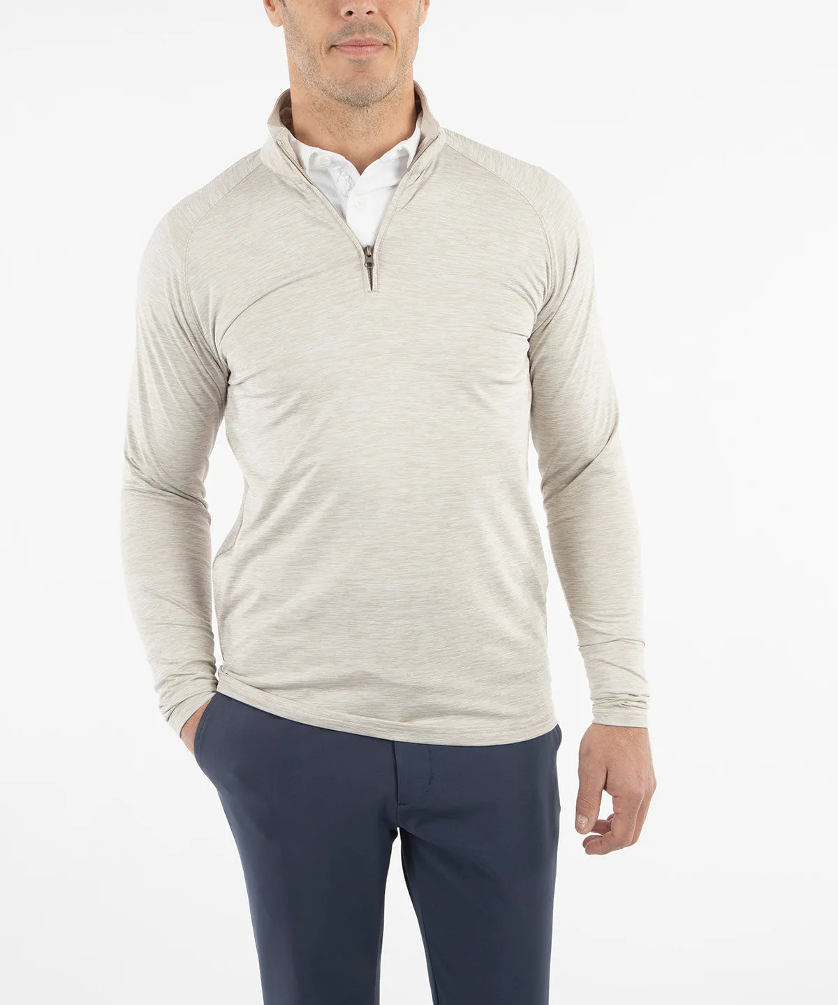 Performance Raglan Sleeve Quarter-Zip Athletic Pullover