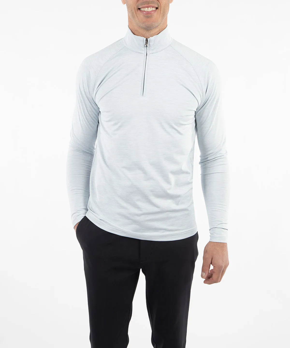 Performance Raglan Sleeve Quarter-Zip Athletic Pullover