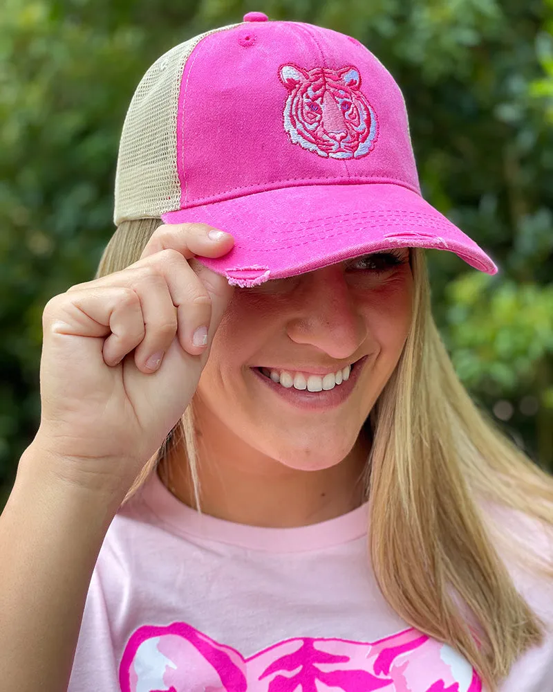 Pink Tiger Gift Bundle - Pillow, Hat, & Flex Cup