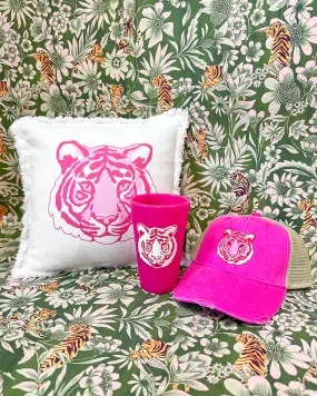 Pink Tiger Gift Bundle - Pillow, Hat, & Flex Cup