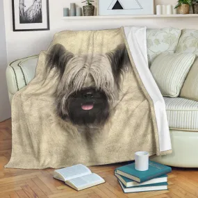 Premium Blanket Skye Terrier Face Hair Blanket