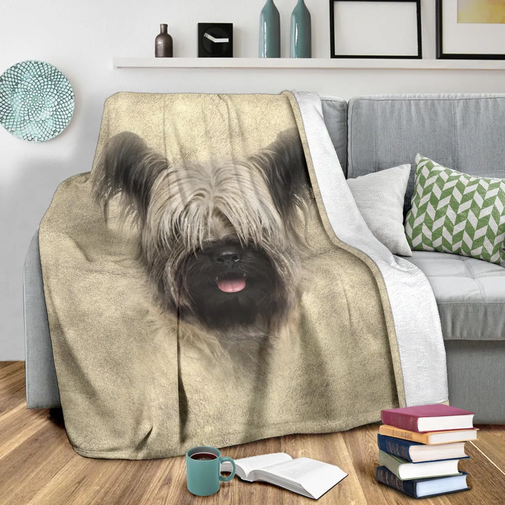 Premium Blanket Skye Terrier Face Hair Blanket