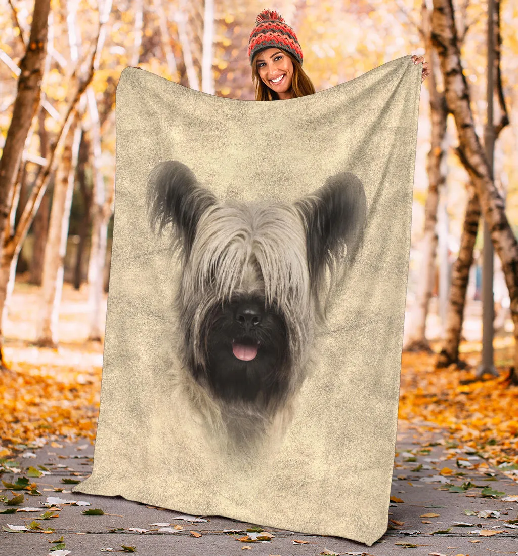 Premium Blanket Skye Terrier Face Hair Blanket