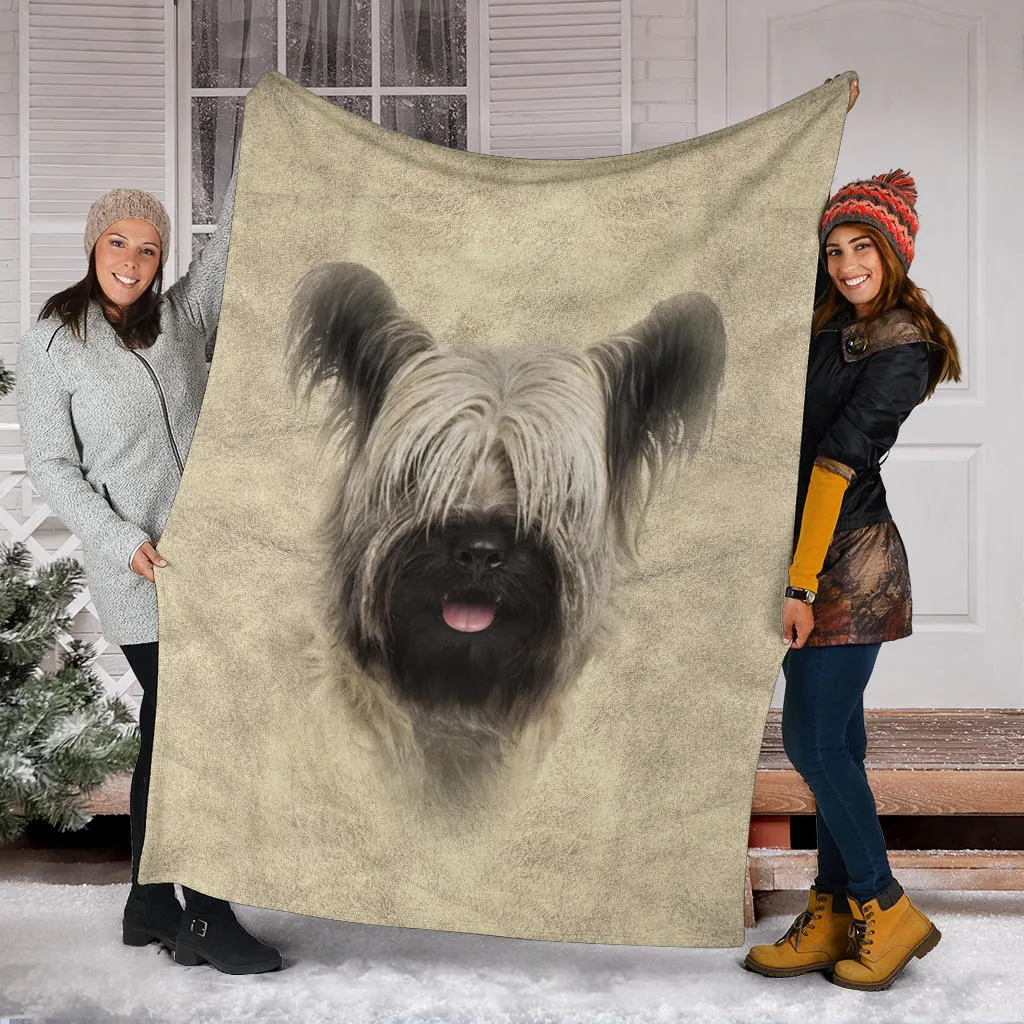 Premium Blanket Skye Terrier Face Hair Blanket