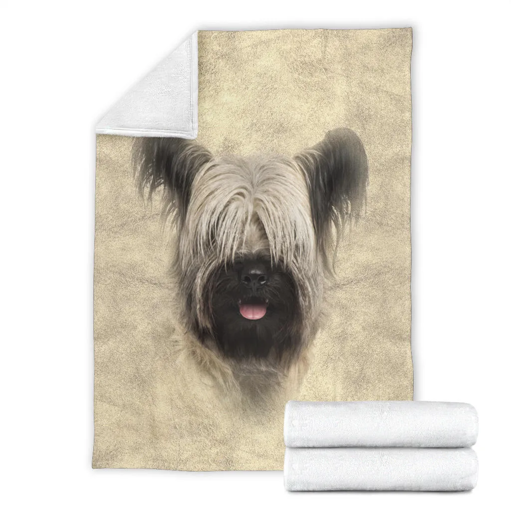 Premium Blanket Skye Terrier Face Hair Blanket