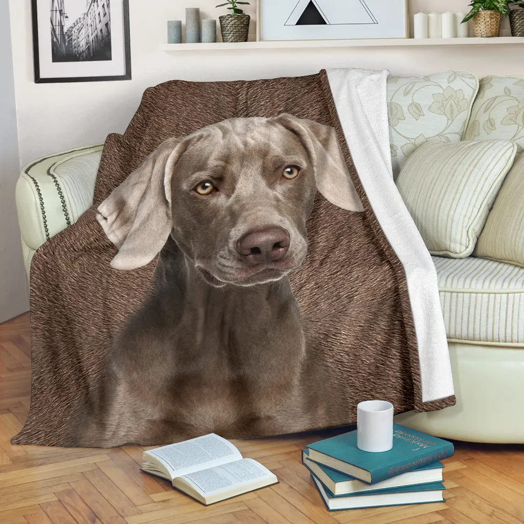 Premium Blanket Weimaraner - Blanket - 1267