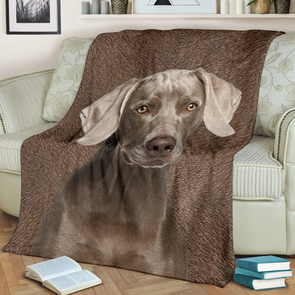 Premium Blanket Weimaraner - Blanket - 1267