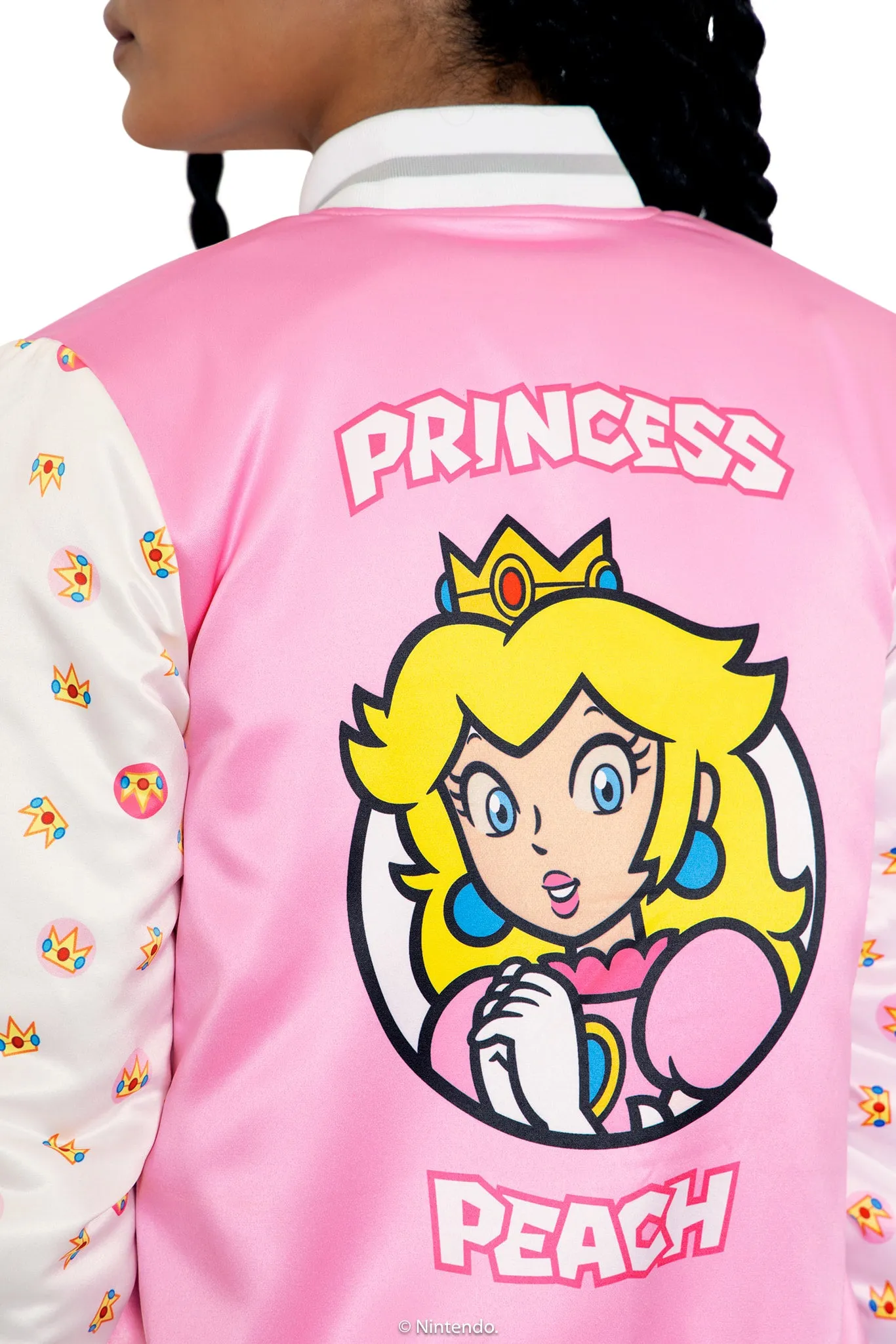 Princess Peach Shiny Bomber Jacket