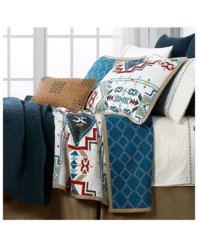 Product Name:  HiEnd Accents Teal Spirit Valley 3-Piece Full/Queen Quilt Set