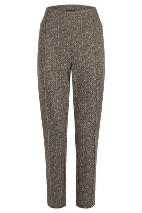 Rabe & LecomteBROWN TWEED-LIKE TROUSERS