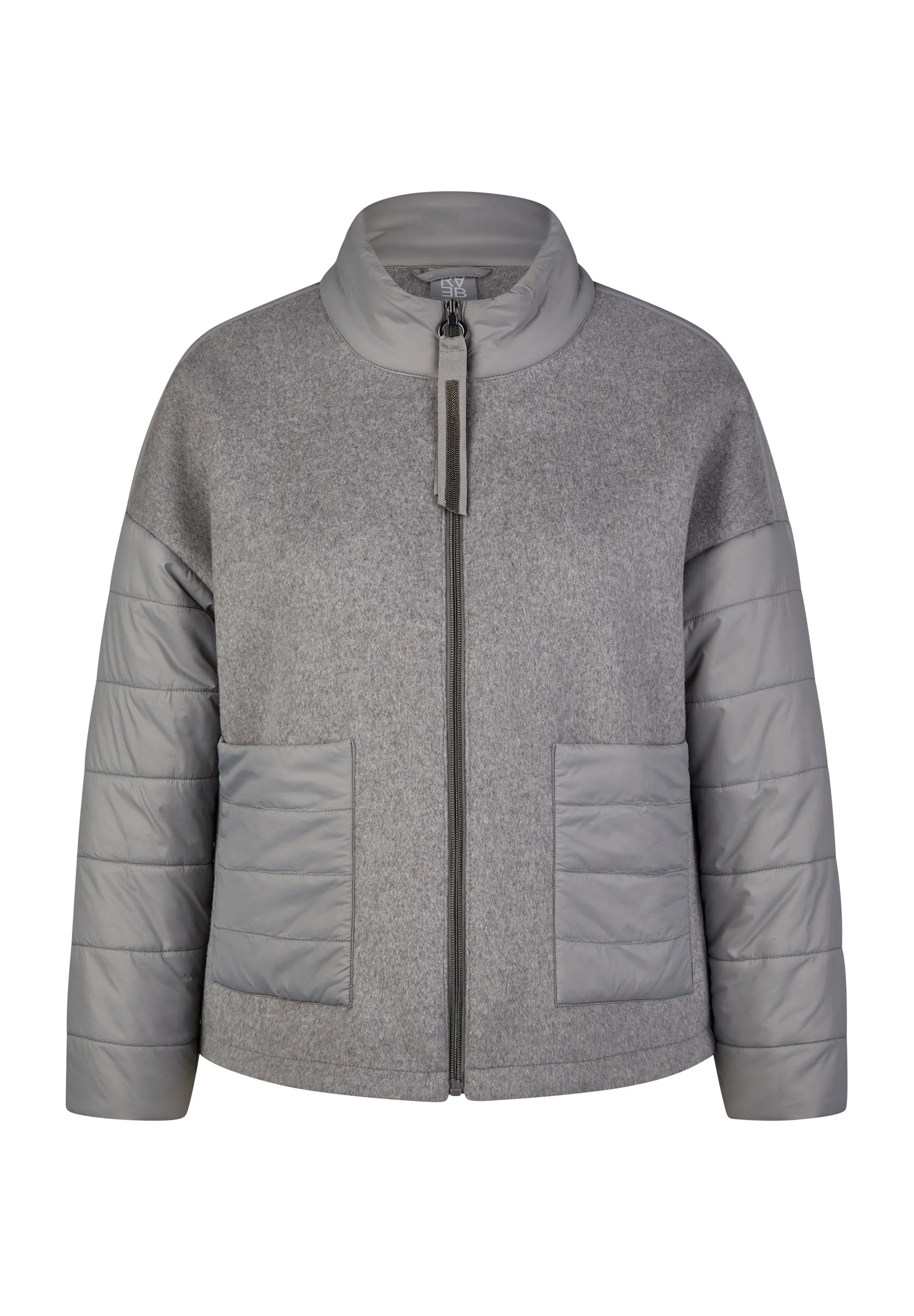 Rabe & LecomteGREY QUILTED ZIPPED JACKET