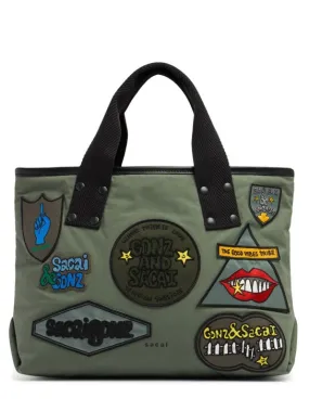 Sacai   Sacai Gonz X medium multi-patch tote 