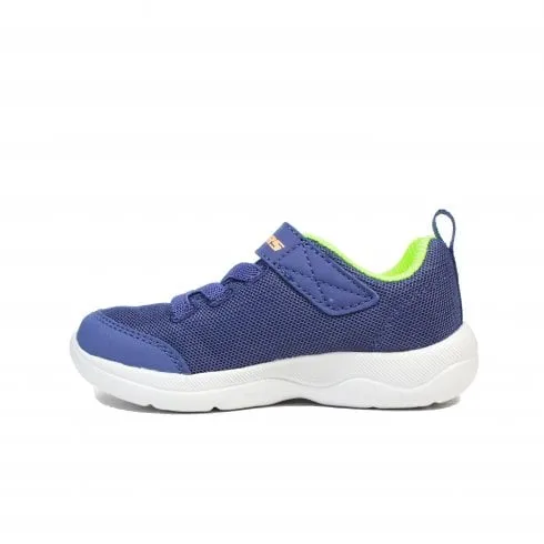 Skechers Skech-Stepz 2.0 - Mini Wanderer | Navy/Lime | Childrens Rip Tape/Bungee Lace Trainers