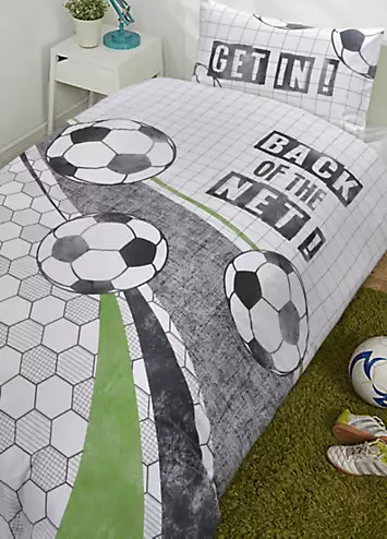 Sleepdown Back of the Net Football Duvet Cover Set | Kaleidoscope