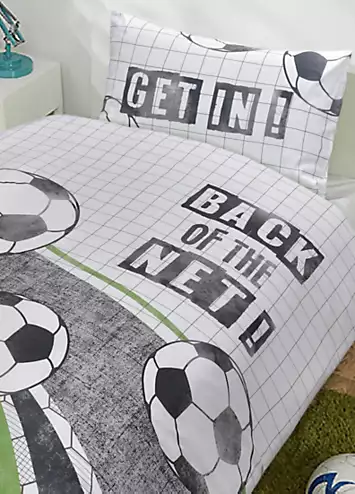 Sleepdown Back of the Net Football Duvet Cover Set | Kaleidoscope