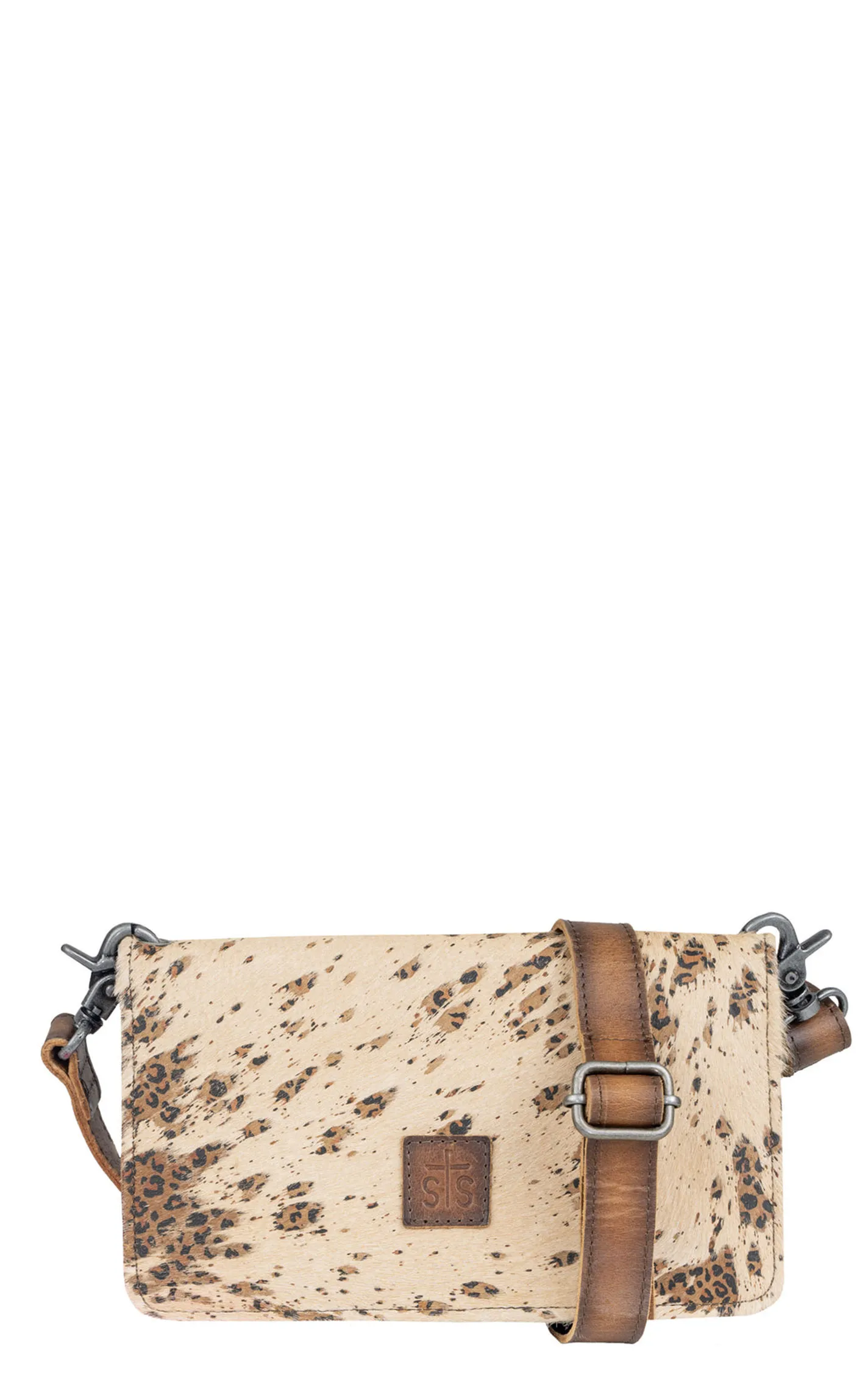 STS Ranchwear Cowhide Hair On Hide Serengeti Evie Organizer Crossbody