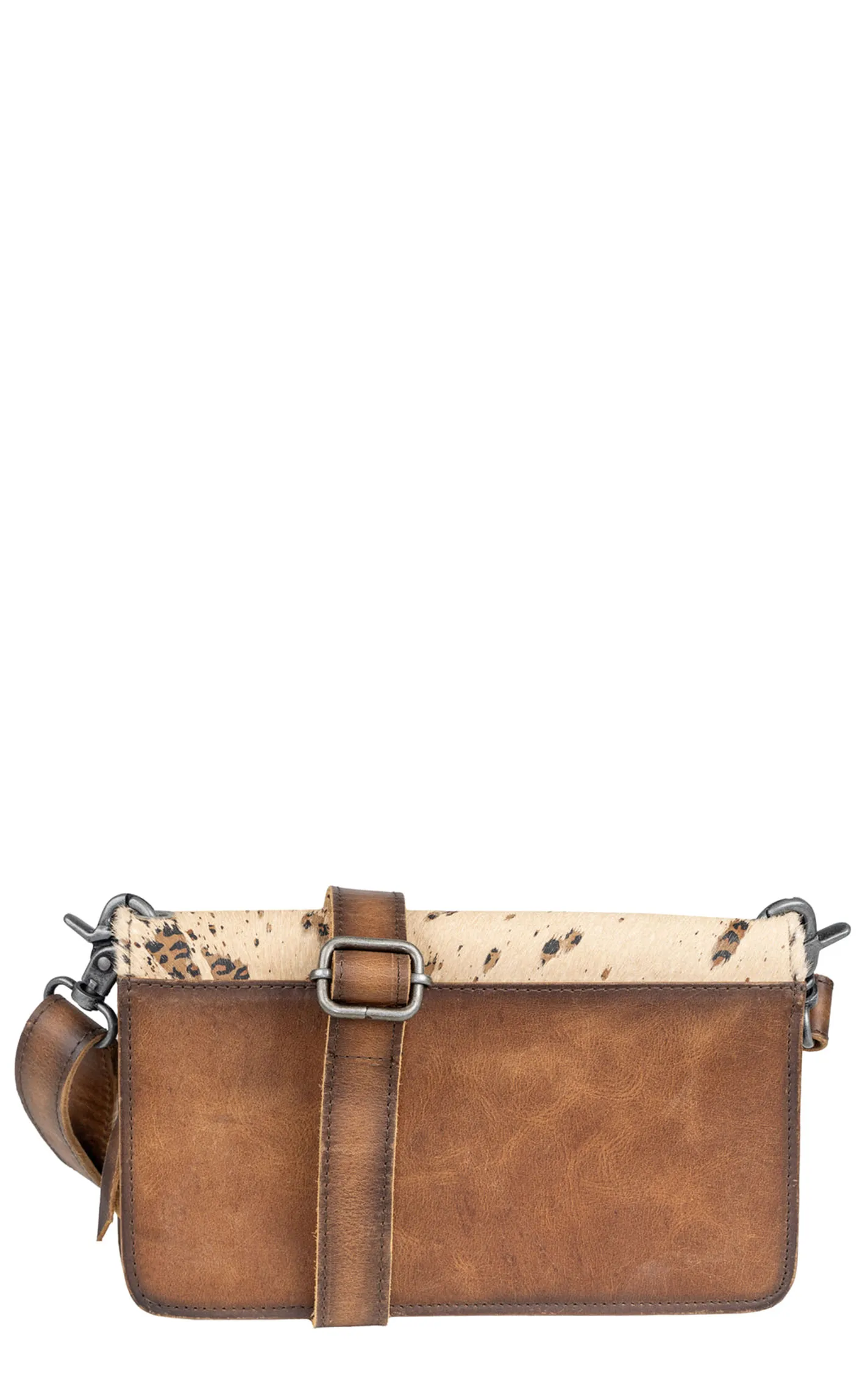 STS Ranchwear Cowhide Hair On Hide Serengeti Evie Organizer Crossbody