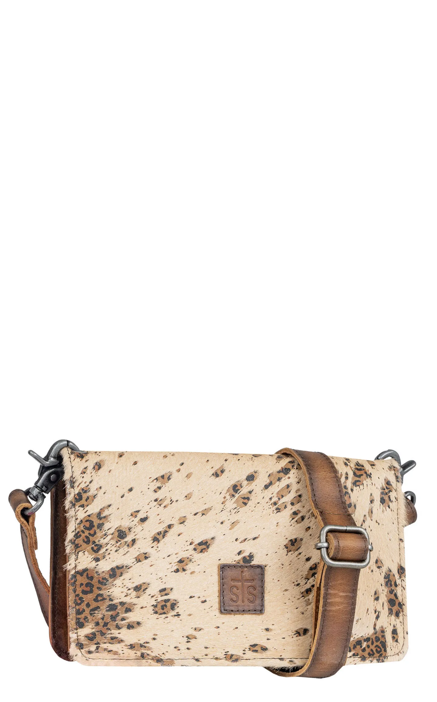 STS Ranchwear Cowhide Hair On Hide Serengeti Evie Organizer Crossbody