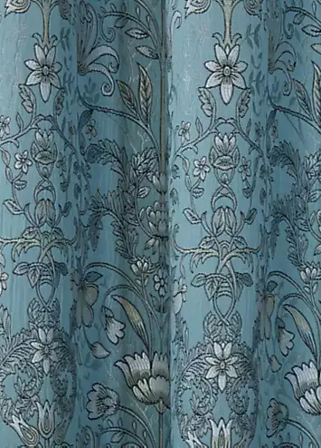 Sundour Kyoto Jacquard Pair of Pencil Pleat Curtains | Kaleidoscope