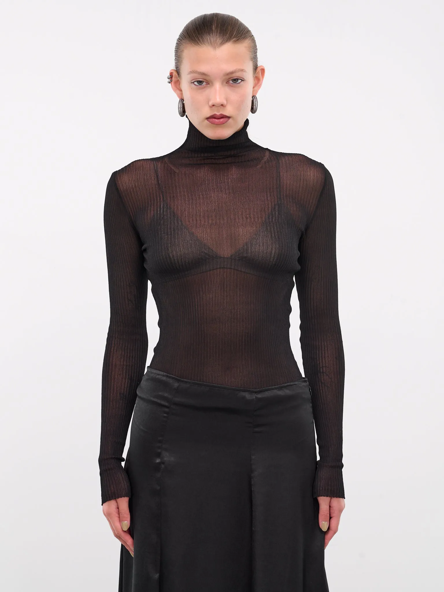 Sweet Mystery Turtleneck (K6-SWEET-MYSTERY-BLACK)