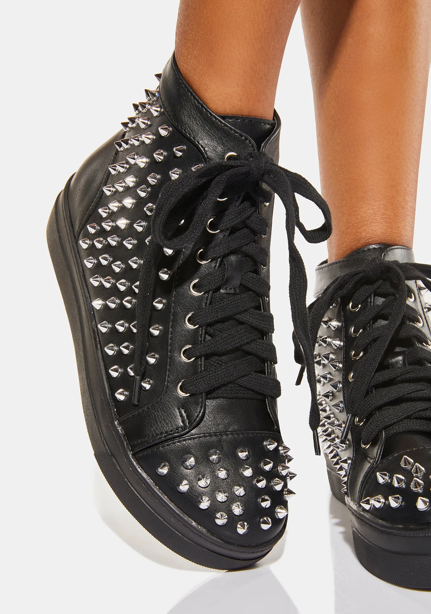 The Demon Inside Studded Sneakers-