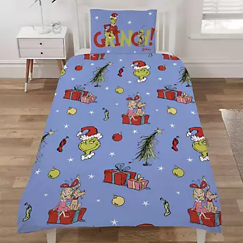 The Grinch Double Sided Duvet Cover Set | Kaleidoscope