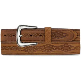 Tony Lama Navajo Blanket Tooled Belt