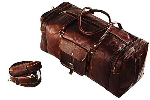 Urban Dezire Goat Leather Duffle Travel Bag - Horizon Leathers