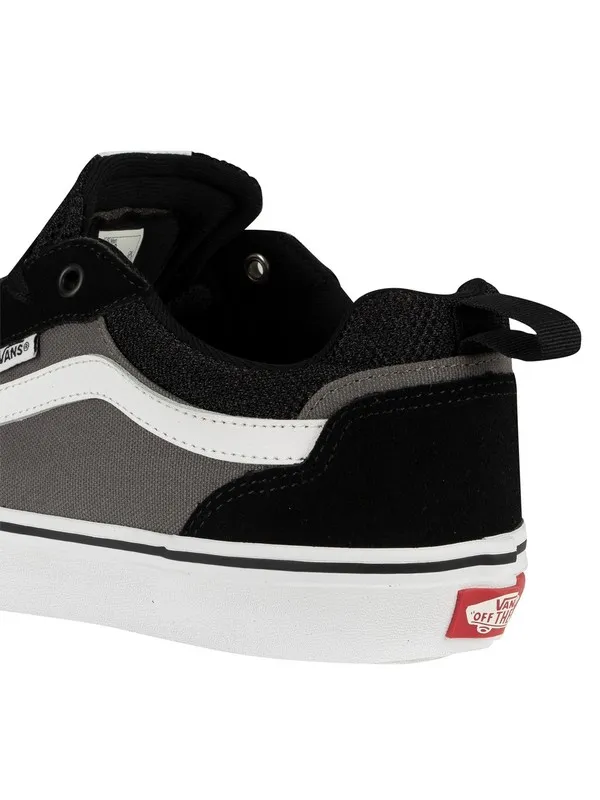 Vans Filmore Suede Canvas Trainers - Black/Pewt