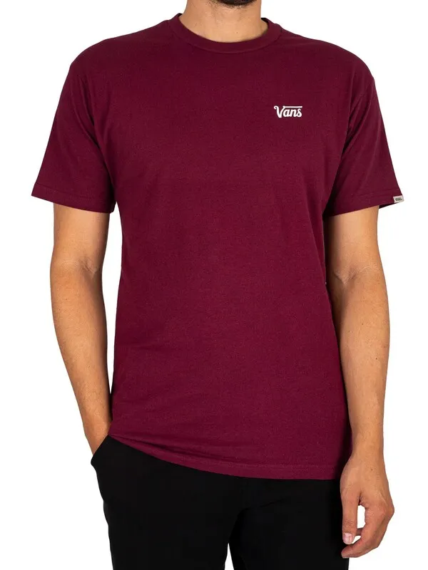 Vans Mini Script T-Shirt - Burgundy