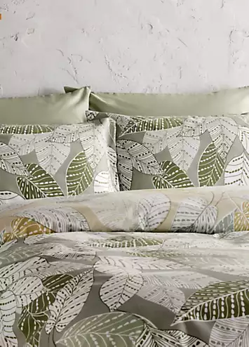 Vantona Home Essentials Green Leaves Duvet Cover Set | Kaleidoscope